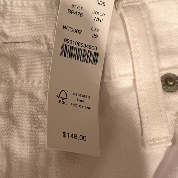 J.Crew Slim Demi Boot White Jeans – Size 29 (NWT, Retail $148) - Picture 13 of 16